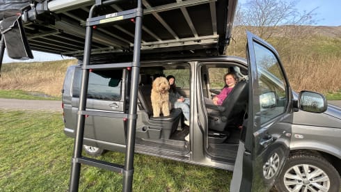 Rooftop party Van  – Happy 4 person Volkswagen party Van.