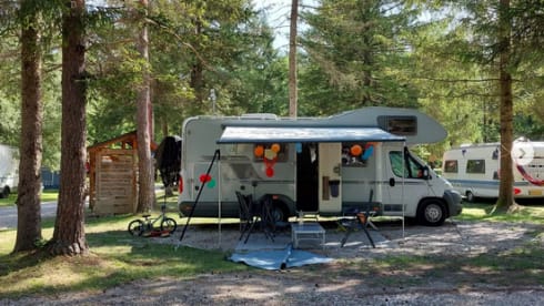 Luxury family camper ready for wonderful trips