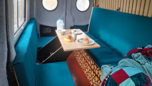On an adventure with our spacious 2-6p camper van (converted VW Crafter)
