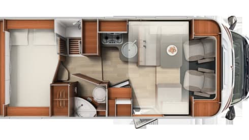 4P Luxury Carado Camper fully equipped