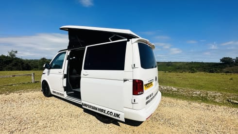 4 berth Volkswagen Transporter campervan from 2020
