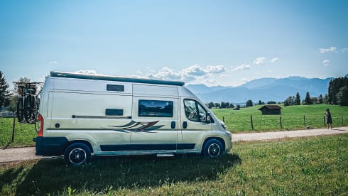Jackie's hut – Beautiful Peugot Camperbus, 150 HP