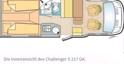 Zeitreise Wohnmobilvermietung No. 2 – Challenger S217 GA 'Sport Edition', winter-ready