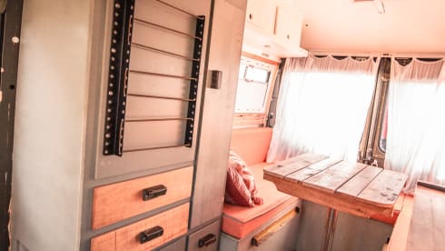 Ayub – old-school Mercedes fire bus and off grid camper