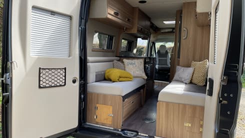 Our home away from home  – 4 berth Swift bus from 2018