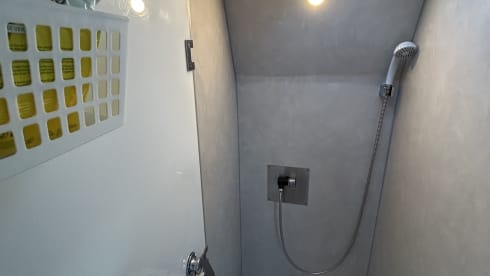 FOUR PEOPLE – Camper with two sleeping cabins for four people. 25% discount available.