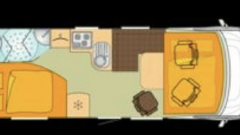 Krabje – Super nice travel camper Air conditioning Living space