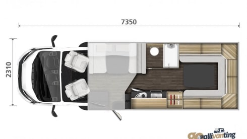 VIP 6 berth & 6 seatbelts – WiFi ✅ 2 TV's ✅ Pets ✅ Bikes ✅ Awning ✅ EU Travel ✅