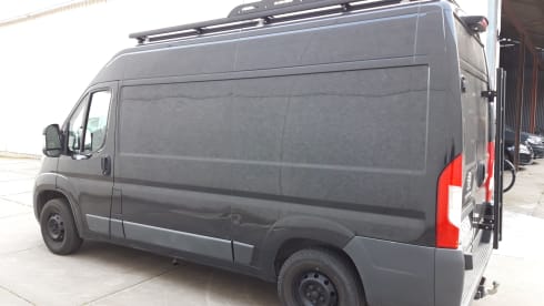 Off-grid campervan