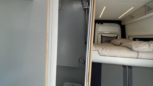4 Berth VW Craftervan with Shower and Loo (Off Grid-able)