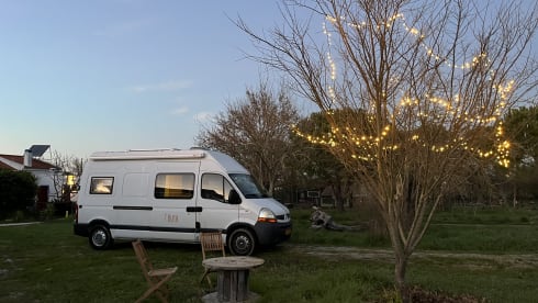 Ruth – Spacious, high 2p bus camper 