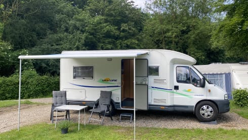 On the road with our comfortable and cozy camper