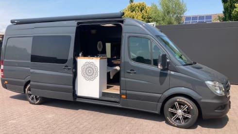 atmospheric spacious 2 person mercedes camper bus