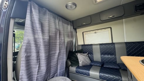 Large camper very spacious boot new looking interior fixed comfy bed.  – 3 berth Peugeot bus from 2007