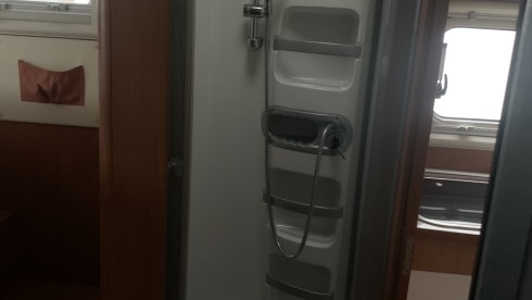 beautiful spacious camper with xxl garage