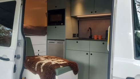 2-seater Volkswagen Crafter home-build bus from 2019