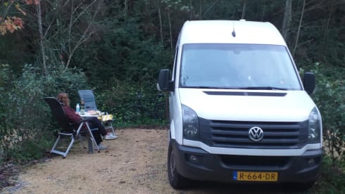 Vrijheid – 2p VW Crafter bus from 2014, complete, spacious and cozy