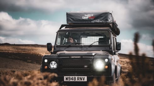 Waffle – Land Rover Dachaufbau mit 2 Schlafplätzen, Baujahr 2000