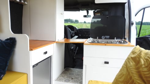 Atmospheric bus camper