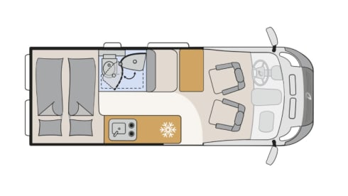 Camper Dethleffs per 4 persone, full optional dal 2026