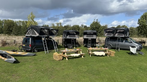 Easy rider  – VW Caravelle 5/6 persoons kampeer bus (bezorging mogelijk)