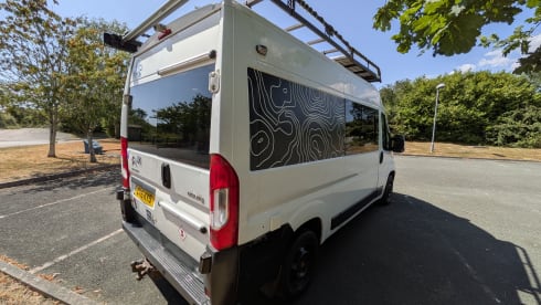 Joe – Joe. 2 Berth Truly Off Grid Adventure Van. Storage and Comforts Galore. 