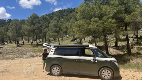 e-ventje – 2ps  electrische VW camper uit 2025 (ID buzz pro 210 kw) 