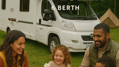 Eldonis the Explorer  – Explore the UK in Comfort – 6-Berth Elddis Motorhome with Full Amenities