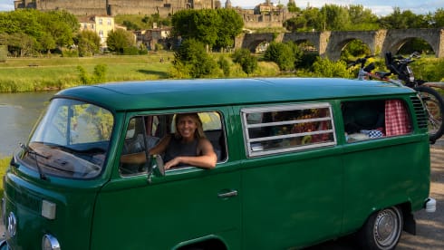 3-seater Volkswagen campervan from 1973