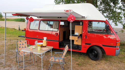 Super cool retro bus camper
