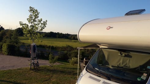 Fully furnished alcove motorhome