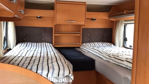 2 person Hymer with length beds