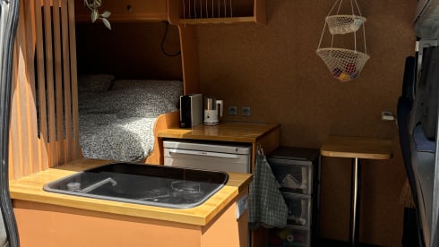 Fifi – 2 to 3 people. Fiat camper van 