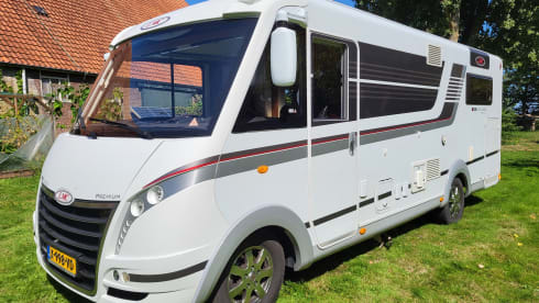 LMC integrated camper with round seating from 2018