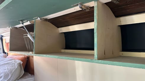 Atmospheric self-build camper van for 2 people (+ baby/small child)
