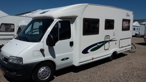 Rent a nice camper, extra's including bike rack