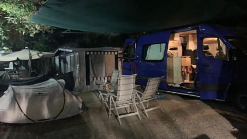 Ideal bus camper for adventure or family with children 