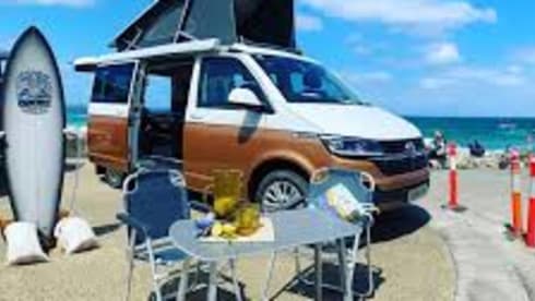 VW California automatic, full option, 2021 with surfboard holder