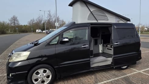 Reg  – 4 berth Toyota Alphard campervan 