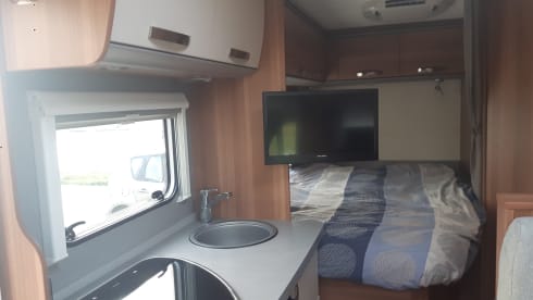 Modern camper with many extras