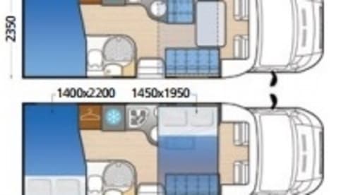 Beautiful 2 to 5 person MC Louis Sovereign 60G motorhome