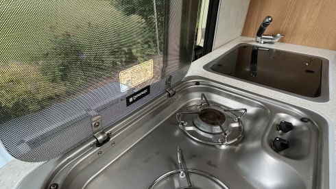 The bus – 4 berth, fully loaded 