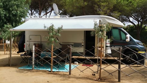 Luxuriöser Adria Matrix Familiencamper mit automatischem Niveausystem