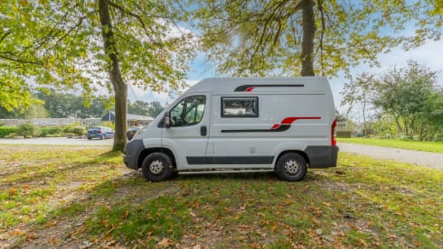 Peugeot Boxer L1H2 bus camper, perfect for a quick getaway.