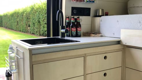 Off-grid campervan