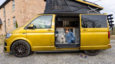Goldbug – Stunning Luxury VW - Sleeps 4 with awning