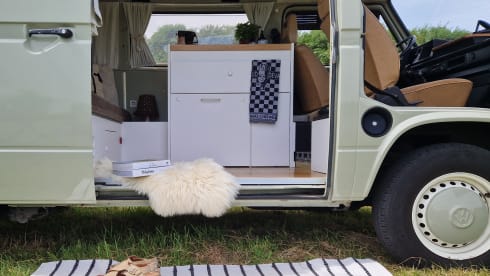 Restored Volkswagen T3 campervan from 1987