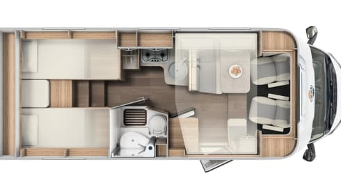 Carado T338 - LONGITUDINAL BEDS (1/4 persons)