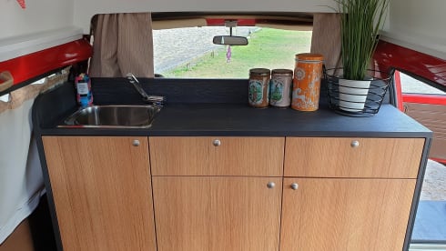 Super cool retro bus camper
