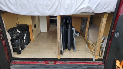Compact self-built camper van for 2 to 3 persons, Fiat Ducao
